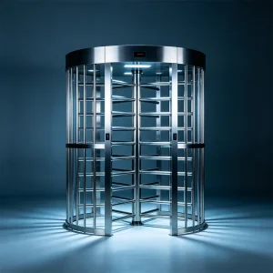 Long-lasting High-Security Anti-rust Outdoor Automatic Access Control System Revolving Full Height Security Turnstile Gate