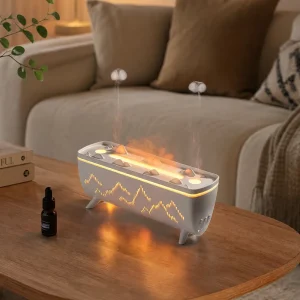 Low Noise Desktop Scent Humidifier Soft Fire Style Smart Aroma Dispenser for Villa Bedroom Business Lounge Desk