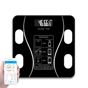 Low Price 180kg Smart bluetooth BMI Function Digital Body Fat Electronic Bathroom Scale