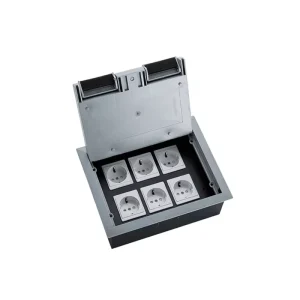 Low Price Floor Box Socket Carpet 2 4 6 8 12 AC Outlets European German American Thai French US Plug Floor Box Socket
