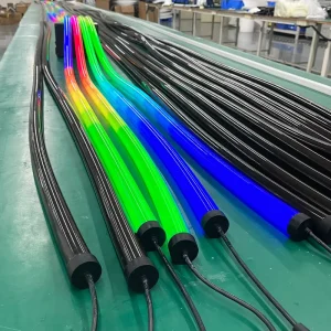 Luminous Black Neon Flex Tira Led Ded22 Black Flexible Neon Tube Que Se Controla Por Dmx All Black Neon Rope Light