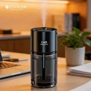 LunaLith Smart Aroma Diffuser With 160ml Aromatherapy Essential Oil Car Air Fresher Liquid Humidifier Aromatherapy Machine