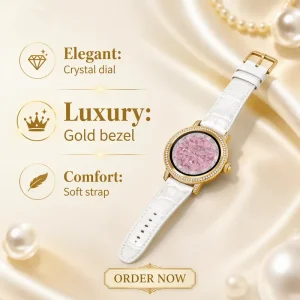 Luxury 999 Pure Gold Smartwatch – Outdoor Sports Essential, Heart Rate Oxygen Sleep Monitor, Waterproof Call