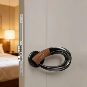 Luxury Chain Hotel Stand Alone Rfid Hotels and Apartments Smart Lock Door Lock System with Energy Saver Switch