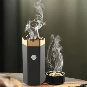 Luxury Portable Electric Bakhoor Burner USB Rechargeable Metal Incense Heater For Oud Wood Chips And Fragrance Blocks