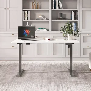 Luxury Smart Office Lift Desk Dual Motor Modern Design Electric Height Adjustable Standing Desk for Office Building