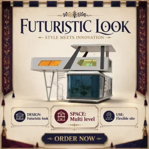 Luxury Space Capsule House for Hotel Resort Glamping Camping Prefab Modular Villa Mobile Cabin Ready Made