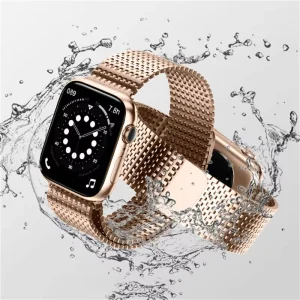 Luxury Stainless Steel Milanese Loop Band Folding Buckle Premium Mesh Magnetic Strap Breathable Durable Compatible Watch