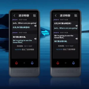 M12 Language Translator Device with 137 Online and 22 Offline Languages, Photo Translation and Recording