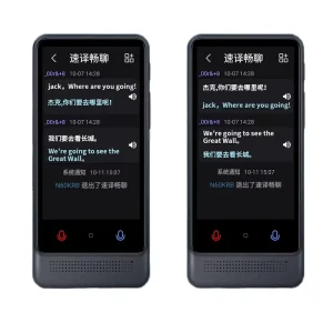 M12 Smart Audio Translator with IPS Display, Touch Screen, 137 Online and 22 Offline Languages, Wi-Fi and Bluetooth