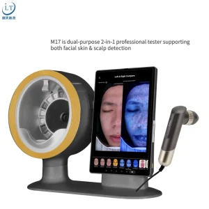 M17 AI Face Skin Scalp Analyzer 20MP 10 Spectrum 50X Handheld Microscope 15.6 Inch Display Android12 Cloud Storage EU US