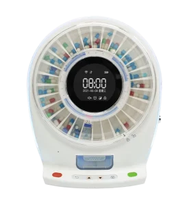 M200A ABS Smart Pill Dispenser Stand alone Healthcare Solution Intelligent Reminder Function Improve Medication Adherence
