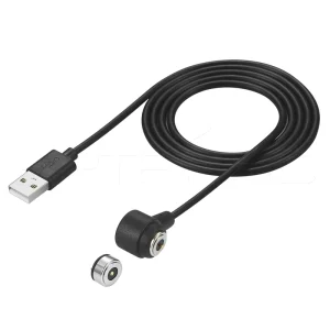 M525 Right Angle Circular 2Pin Magnetic Charging Cable USB A Male 6A High Current for Medical Equipment Smart Wearables