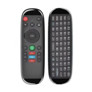 M6 Voice 2.4GHz Wireless Air Mouse Remote Control with Rolling Code Learning Double-sided Mini Keyboard (Plastic)