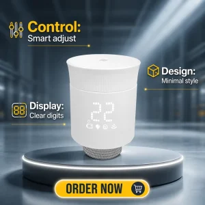 ME168 Smart Zigbee Thermostat Tuya App Control Thermostatic Radiator Valve Temperature Controller TRV New Design