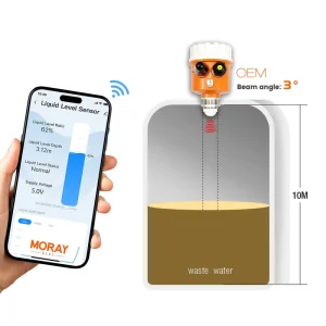 ME203W WiFi Wireless Smart Home Products Devices Customized Measuring Large Range Tank Water Oil Radar Level Sensor