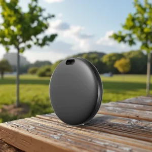 MFi Certified Smart GPS Anti Lost Tracker Same Size Air Tags Rubber Finder Tag for Wallets ‘Find My Device’ Locator for Kids