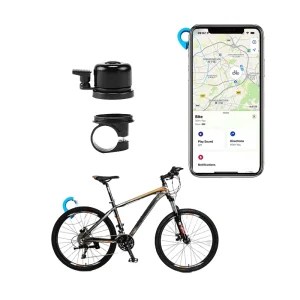 MFi Google Certified Plastic GPS Tracker with App Control for Bike Ring Key Finder Compatible with IOS or Android System