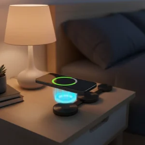 MIABOO Wholesale Factory-Price Multifunctional Wireless Charger Phone Stand with Humidity, Temperature, and Calendar