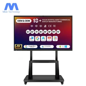 MIDA 55″ AI Assistant Interactive Flat Panel 4K EDLA All in One Touch Screen Whiteboard Smart Board with 48MP AI Tracking Camera