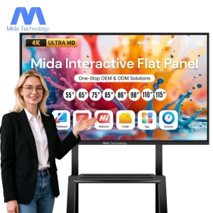 MIDA Price 75 Inch LCD Digital Display Interactive Smart Board 4K Android All in One Multi Touch Interactive Whiteboard
