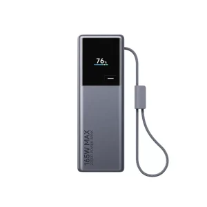 MIJIA 20000mAh Travel Essential with 165W Total Output Built In Retractable Cable Flight Ready Digital Display Laptop Power Bank