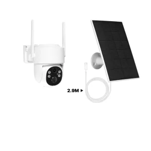 MOES Tuya WiFi 4MP Surveillance Smart Security Camera Solar Charging IP65 Waterproof Human Tracking Full Color Night Vision