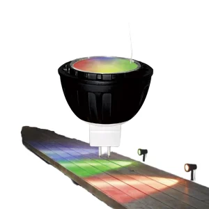 Waterproof MR16 LED Smart Bulb, 6W RGBCW, 30/40/60° Beam Angle, Wi-Fi and Bluetooth Control, Aluminum and Glass Housing, for Landscape and Garden Lighting