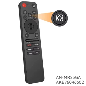 MR25GA Professional Fixed Code 4 Button Voice Remote with 10m Range for Series 4K UHD Smart TV Pointer