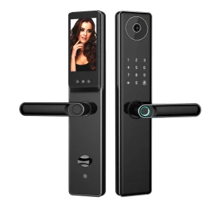 MS858M Tuya Smart Lock with Fingerprint+Card+Password+App+Key Grade C Lock Cylinder WiFi Aluminum Body AA Battery Powered