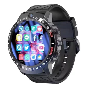 MT27-3H Men Smart Watch 4G Sim Support Android 11 Round Screen Smart Watch 4GB + 64GB Wifi GPS Fitness Tracker Smartwatch