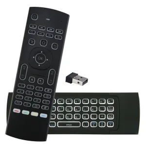 MX3 Backlit Air Mouse 2.4G RF Wireless Keyboard T3 Smart Remote Control with IR Learning Function for Smart TV Android TV Box PC