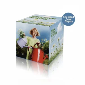 Magic LED Cube 4 5 Sided Display Screen for Indoor Outdoor Advertising Hanging Vertical Installation