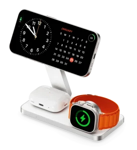 Magnetic 3 In1 Wireless Charger Dropshipping Products for iPhone 15W Fast Charger for Iphone 17 Pro Max Watch Charger