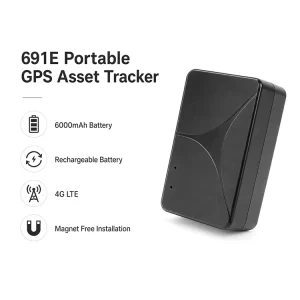 Magnetic GPS Locator 4G LTE Rechargeable 6000mAh Smart Power Saving for Fleet Logistics