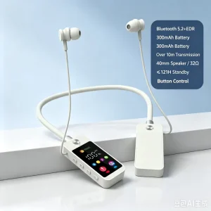 Magnetic Neckband Wireless Headset V5.2 Stereo Sports Gaming Earphone Portable Noise Cancelling Bluetooth Headphones