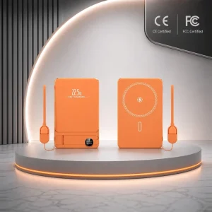 Magnetic Wireless Power Bank10000mAh 22.5W Fast Charging Built In Cable LED Display Holder Type C Portable Charger OEM