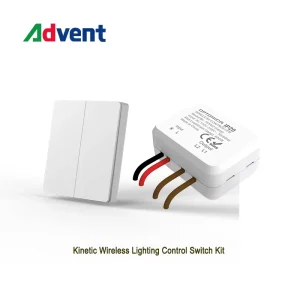 Manufacturer OEM ODM Smart Lighting Control 2-Gang Kinetic Wireless Wall Switch Systems for Various Large-scale Projects