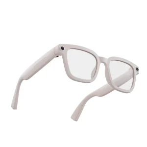 Matte White Type C Charging AI Camera Smart Glasses High Technology Eyewear 3C Electronic