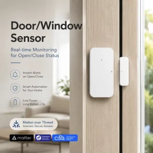 Matter Door Sensor Smart Window Alarm Sensor Wireless Home Security Automation Device OEM Supplier