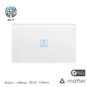 Matter Over Thread Smart Wall Switch Smart Home Remote Control Works with Apple Home Alexa Google Home Smart Things