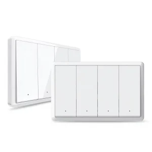 Matter Protocol WiFi Smart 1234 way Button type Copper Smart Wall Switch with Remote Voice Control and App Control for Google