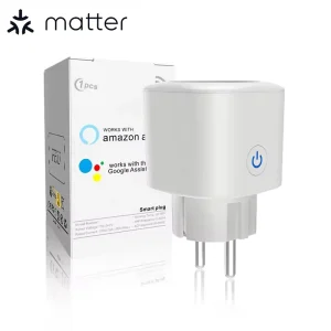 Matter Smart Socket Plug 16A EU Standard Smartphone Remote Control Voice Control Compatible With Multiple Platforms