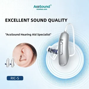 Medical 4 Digital Wireless RIC Smart Hearing Aids Eco Friendly Design Noise Reduction Feedback Management for Mild Moderate Loss