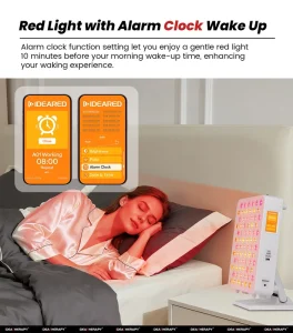 Medical Grade Smart Multi-Spectrum Red Light Therapy Lamp RLPRO100-X2 APP & Built-in Music Pain Relief LED Light Therapy Panel