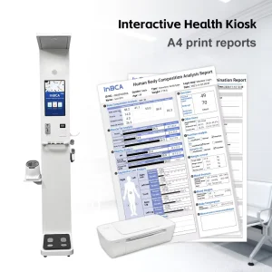 Medical Screening Health Checkup Body Check Kiosk OEM ODM 21 inch LED Touch Screen ABS 5 Year