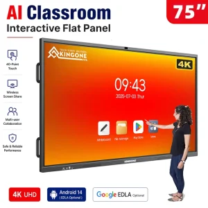 Meeting Room 86 Inch Screen Size OPS Computer Smart Android Interactive 75 Inch LED Panel Interactive Whiteboard