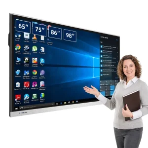 Meeting Room LCD Digital Interactive Display 75 Inch Multi Touch Screen Smart Board Finger Classroom Education