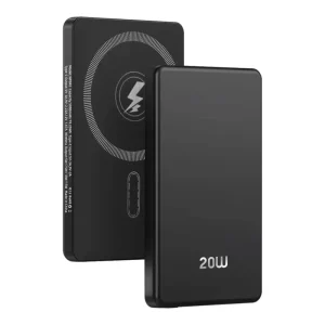 Metal Magnetic Wireless Charger Power Bank 5000mAh 10000mAh 20W Fast Charging GaN Aluminum Alloy LED Display Type C Ultra Slim