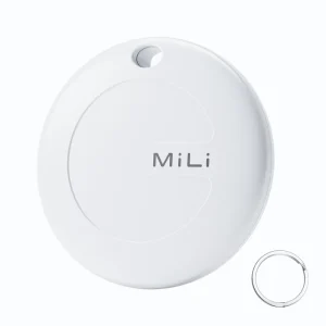 MiLi MiTag Duo Smart GPS Tracker Works with Apple Find My & Google Find My Device IP67 Waterproof Tag for Keys Luggage Pet Bag